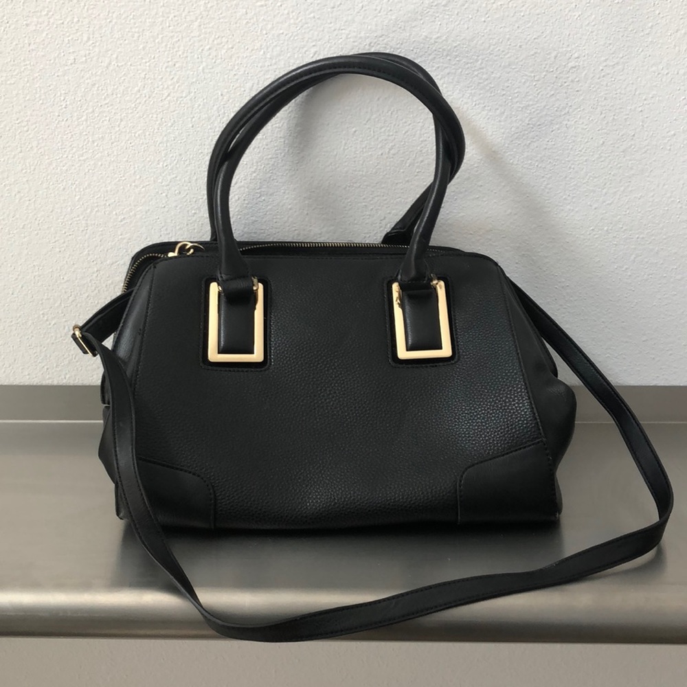 Aldo black faux leather handbag